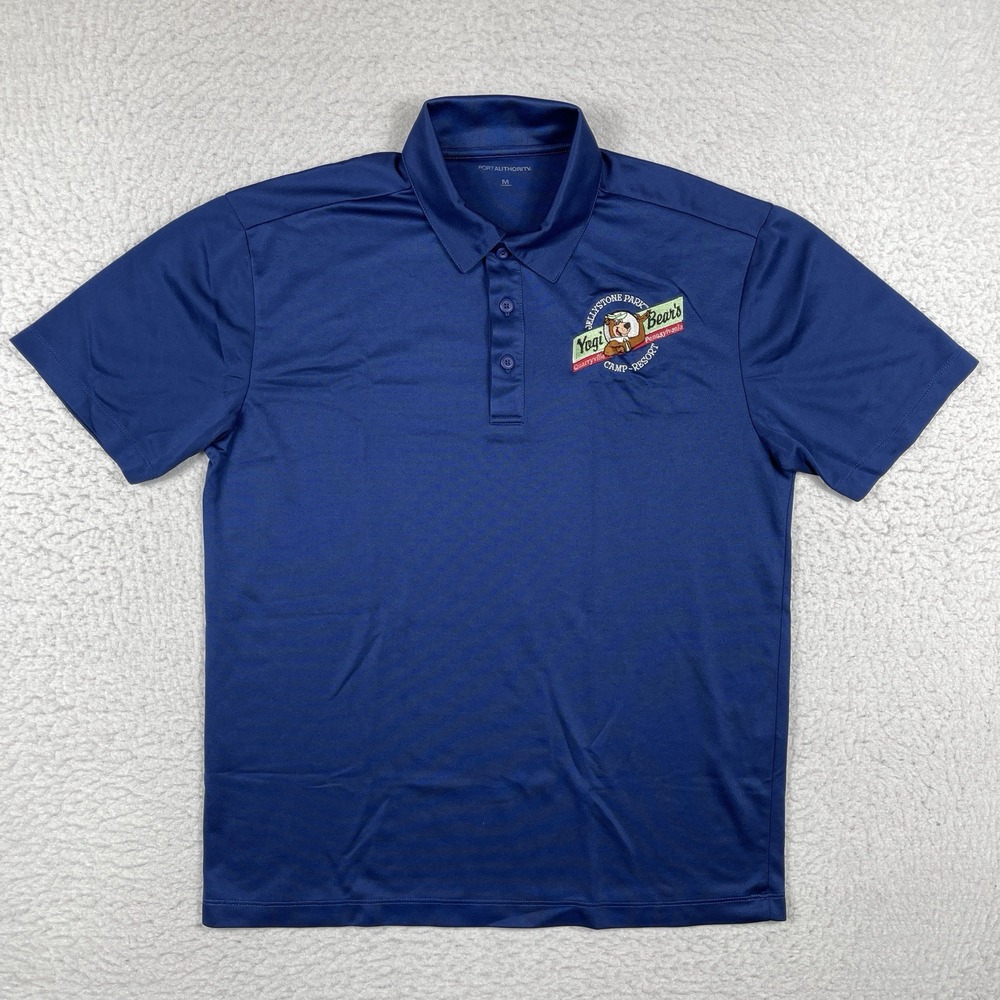 Jellystone Park Polo Shirt Mens Medium Yogi Bear Camp Resort Pennsylvania Travel